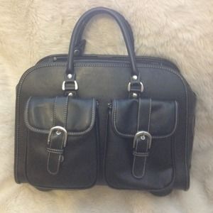 Rolling Black Laptop Bag
