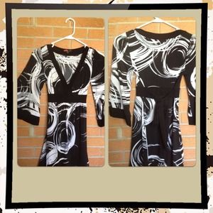 Black and white dress