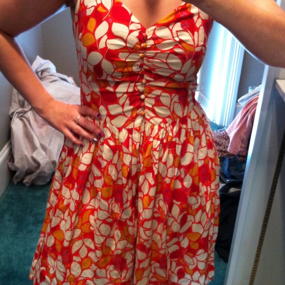 Floral summer dress Size: M - Picture 3 of 4