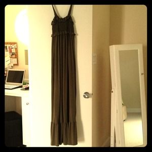 *REserved!!**Ella Moss army green maxi dress