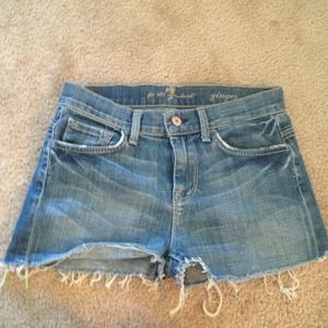 7 for all mankind shorts