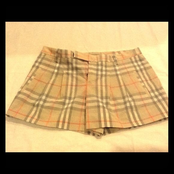 Burberry plaid shorts