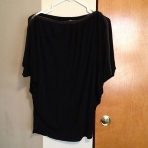 ❤reserved❤Black dolman top and clutch