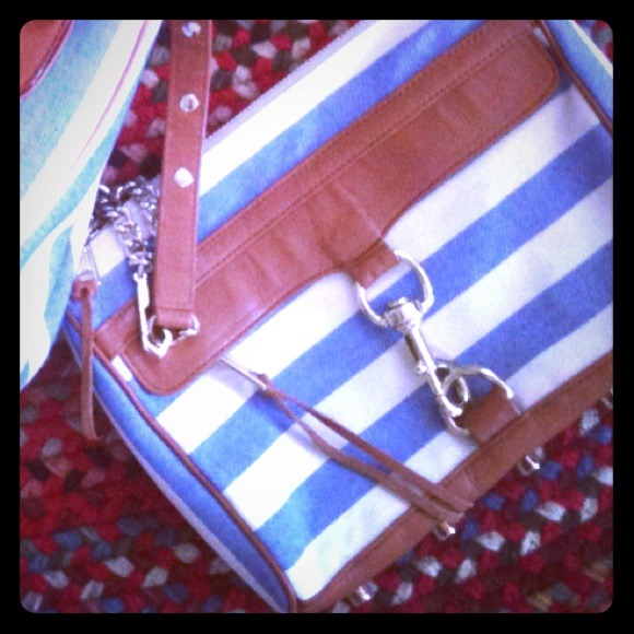 Rebecca Minkoff striped canvas bag