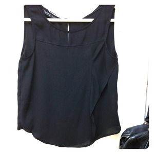 Black Zara Sleeveless Blouse