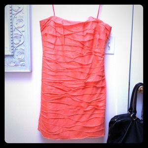 RESERVED JCrew Strapless Coral Dreas