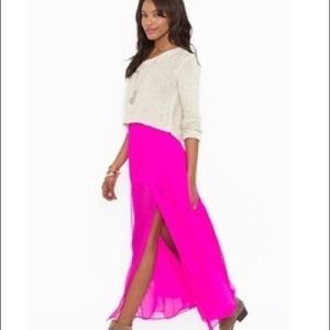 REDUCED Hot pink Maxie skirt by Plastic Island