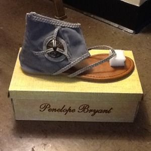 new grey ankle sandals