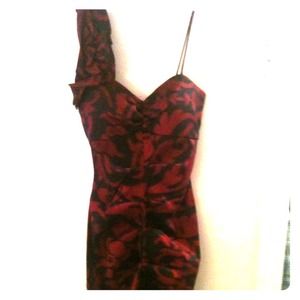 FINAL REDUCTION Red and black dress