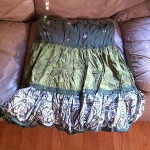 Multi green Maurices skirt