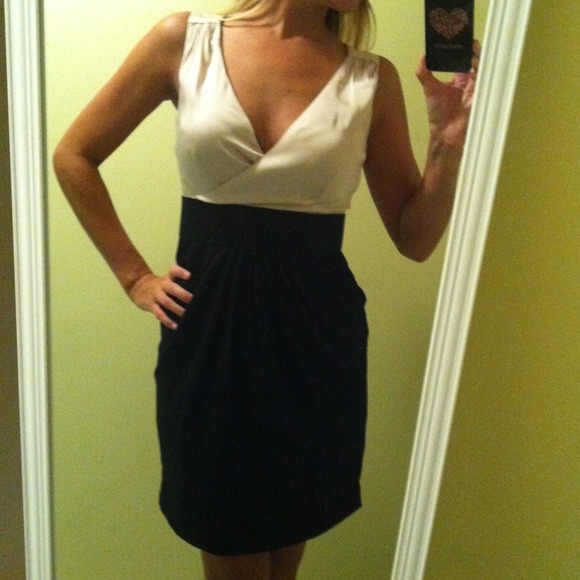 Business casual small dress- pale rose satin top.