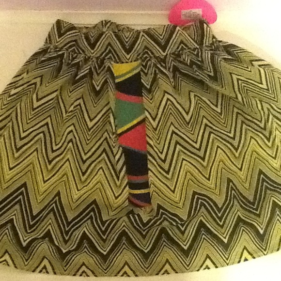 Primp striped skirt