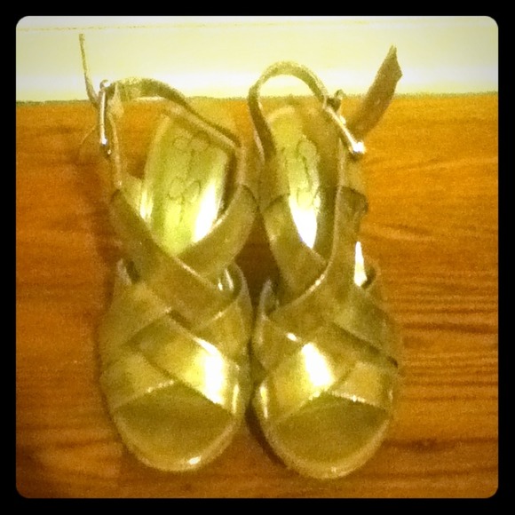 Gold Jessica Simpson Heels