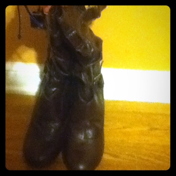 Buckel Brown Heel Bootie