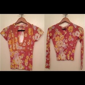 Floral sweater and cardigan set