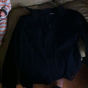 Black long sleeve maternity top