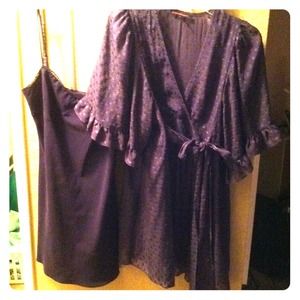 Betsey Johnson sheer dress and slip.