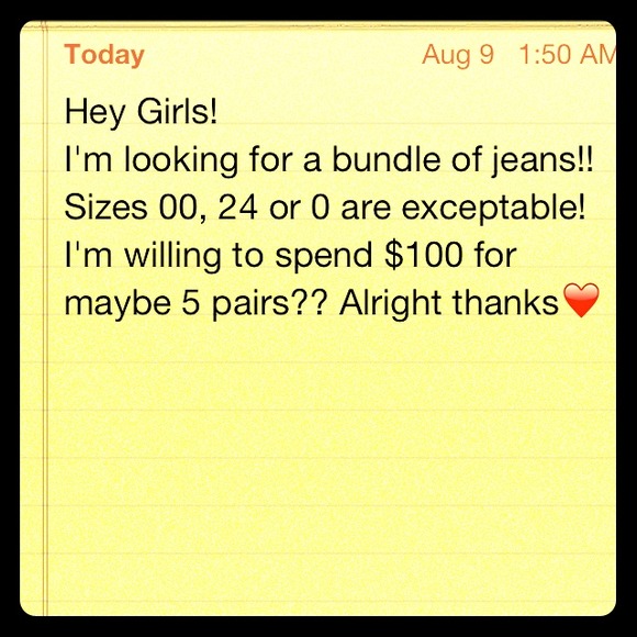 I WANT JEANS
