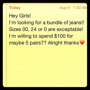 I WANT JEANS