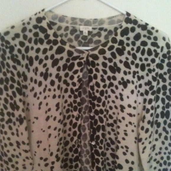 SOLD-J. Crew leopard print cardigan-bundled