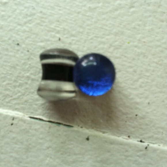 Glass double flare plugs(: