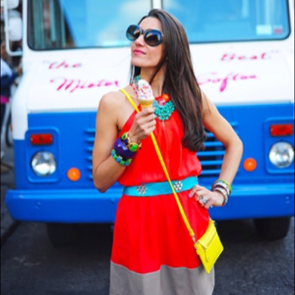 Express Dresses & Skirts - Color block summer dress