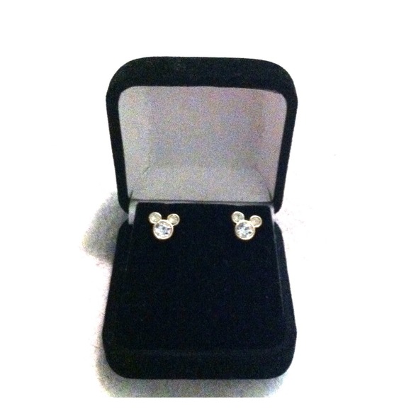 Pierced Mickey mouse studs