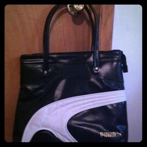 !!RESERVED!! Black puma tote bag