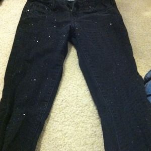 Forever 21sparkly pantsEuropean size 24. 5pockets