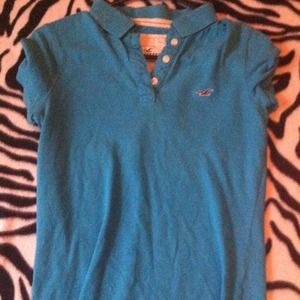 🎀TRADED🎀 Blue Hollister Shirt