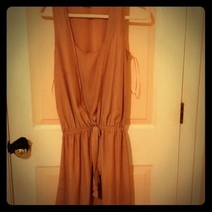 Asos slip dress with drawstring waist