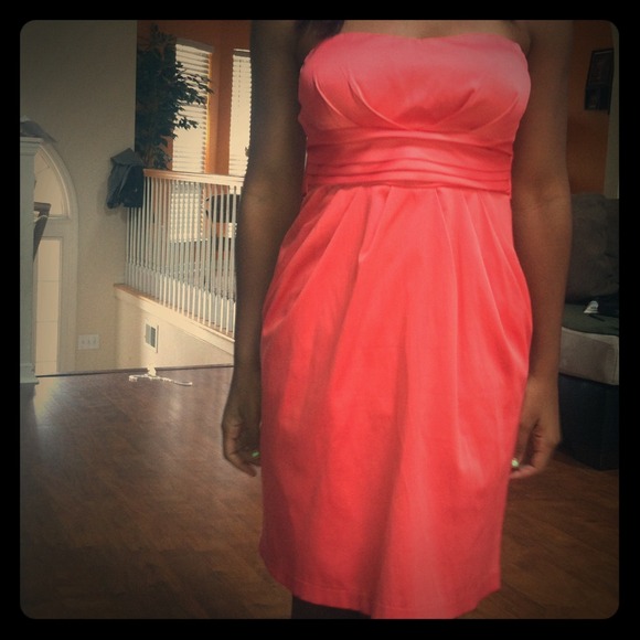 Orange pinkish dress