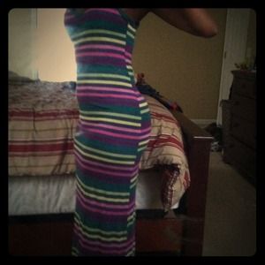 Colorful stripes maxi dress