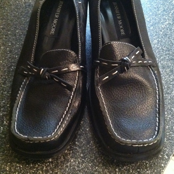 Black leather uppers size 7M