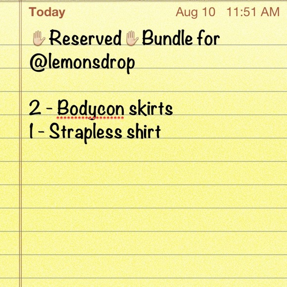 ✋RESERVED✋Bundle for @lemonsdrop