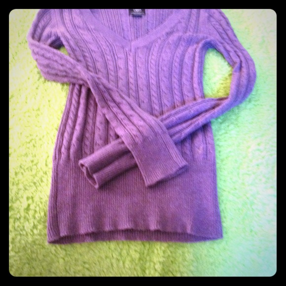 Purple American eagle sweater
