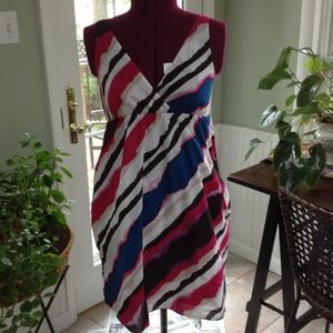Multicolor striped dress