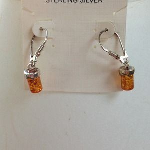 Amber earrings
