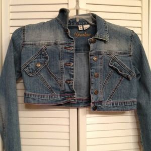Crop jean jacket