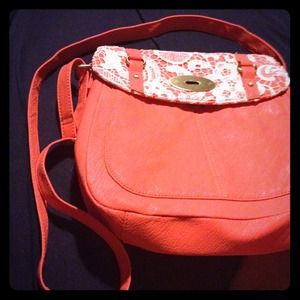 Just orange-pink purse