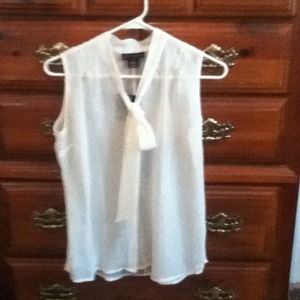 NWT Cream blouse with bow