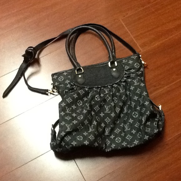 lv monogram denim bag