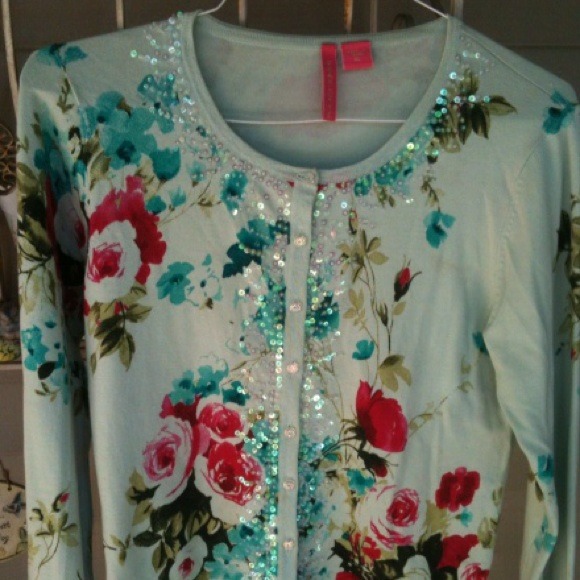 Floral sweater