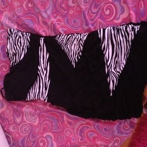 Black and zebra dress