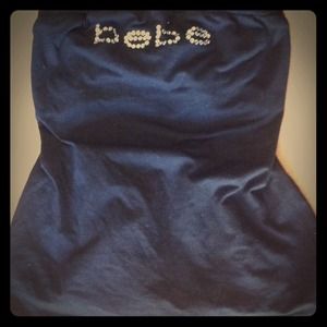 Bebe rhinestone tube top size S