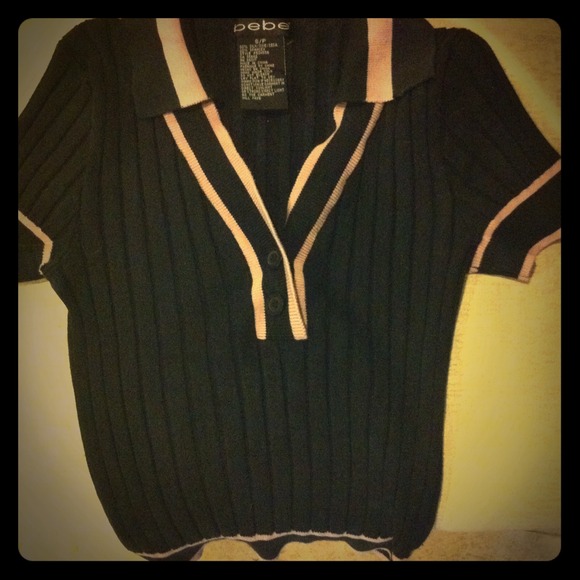 Bebe collared top S/P  (obo)