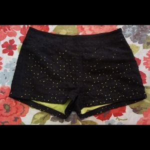 SOLD Sueded Laser Cut Shorts SOLD