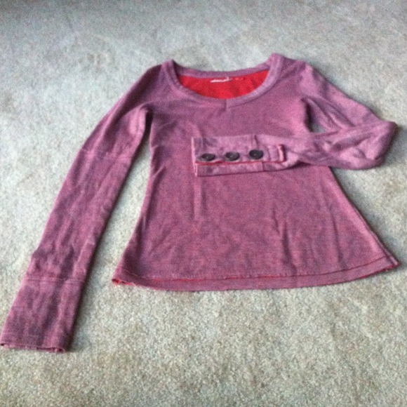 Orange long sleeve top