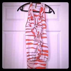YoYo 5 Tops - REDUCED-NWOT! Orange, White and Dark Gray Top! YoYo 5 Tops - REDUCED-NWOT! Orange, White and Dark Gray Top!