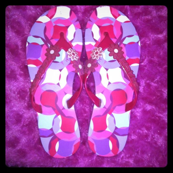 RESERVED ~~~~Coach Poppy Flip Flops size 5/6
